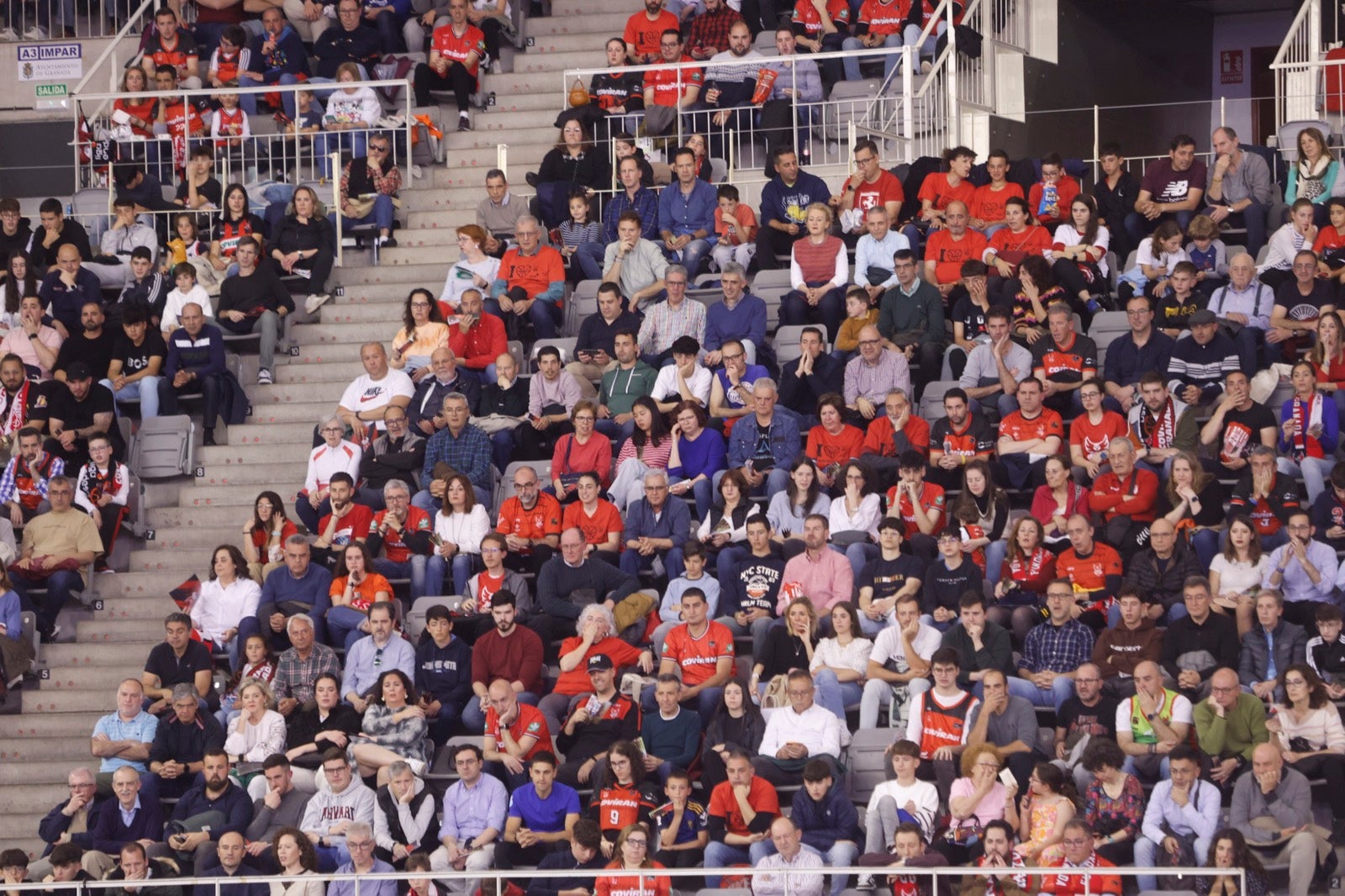 Encuéntrate en la grada durante el Covirán Granada - Breogán