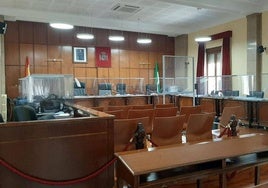 Sala de vistas de la Audiencia Provincial de Jaén.