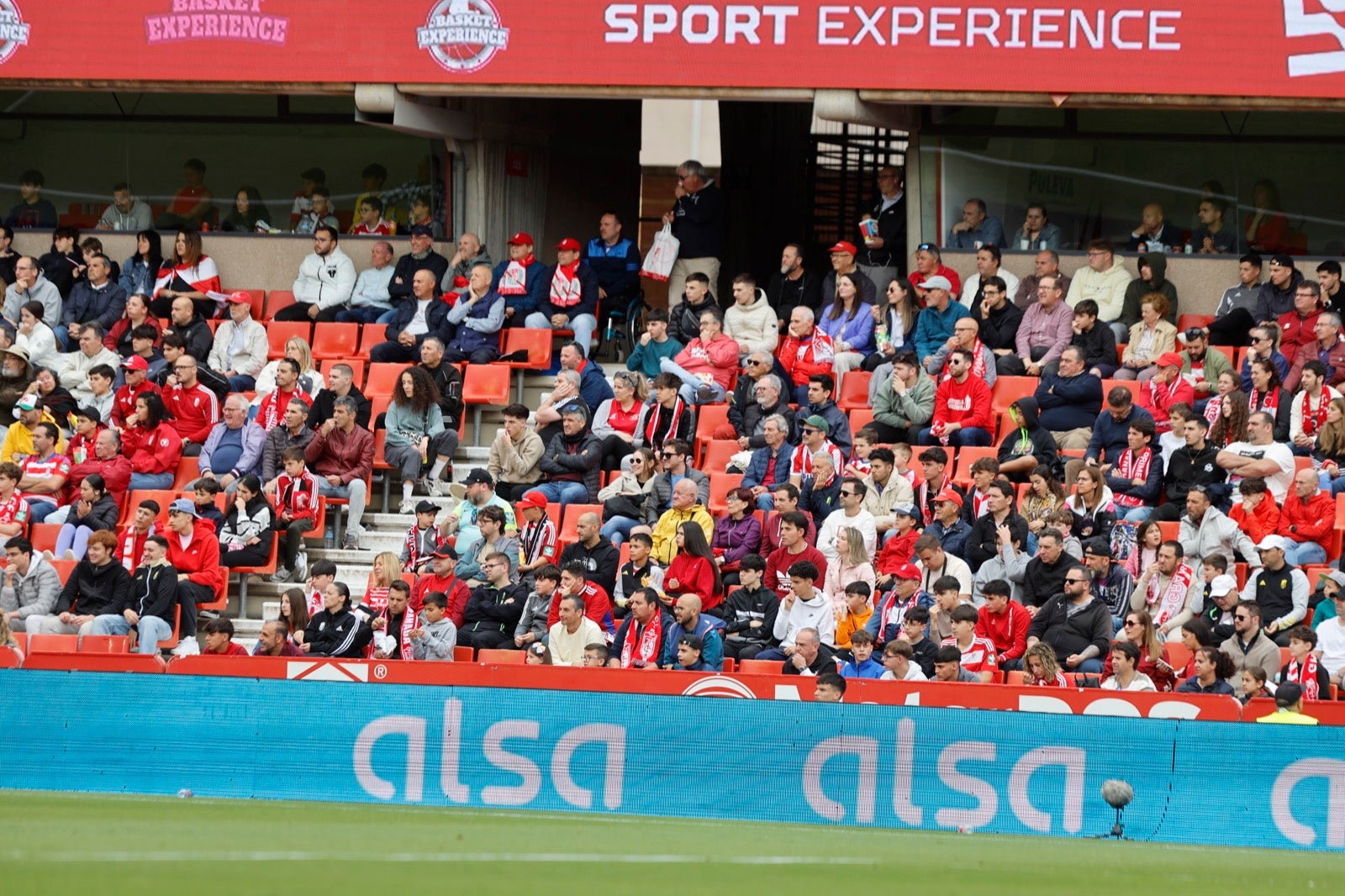 Encuéntrate en la grada en el partido entre Granada y Osasuna