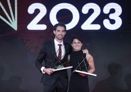 Álvaro Martín y María Pérez, galardonados como mejores atletas del año 2023.
