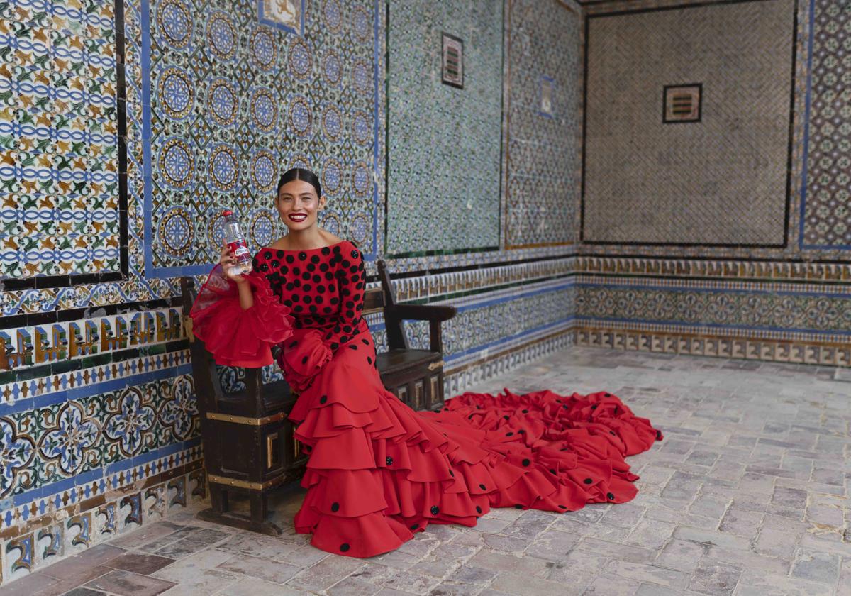 El traje de flamenca diseñado por Beatriz Peñalver.