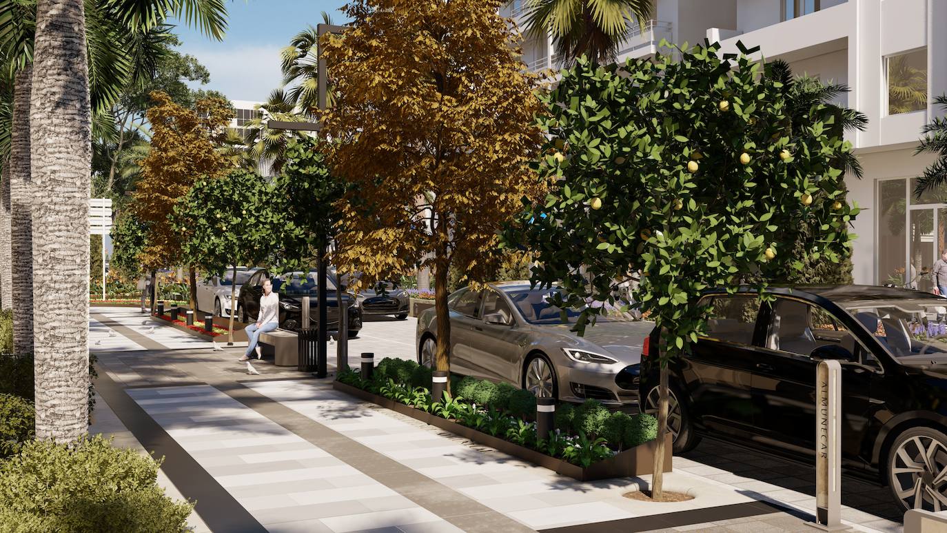 La remodelación completa de la arteria principal de Almuñécar, en imágenes