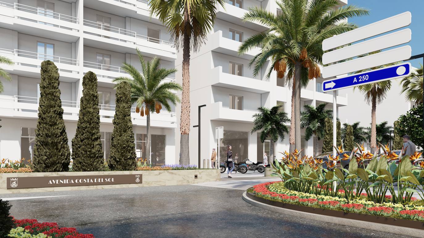 La remodelación completa de la arteria principal de Almuñécar, en imágenes