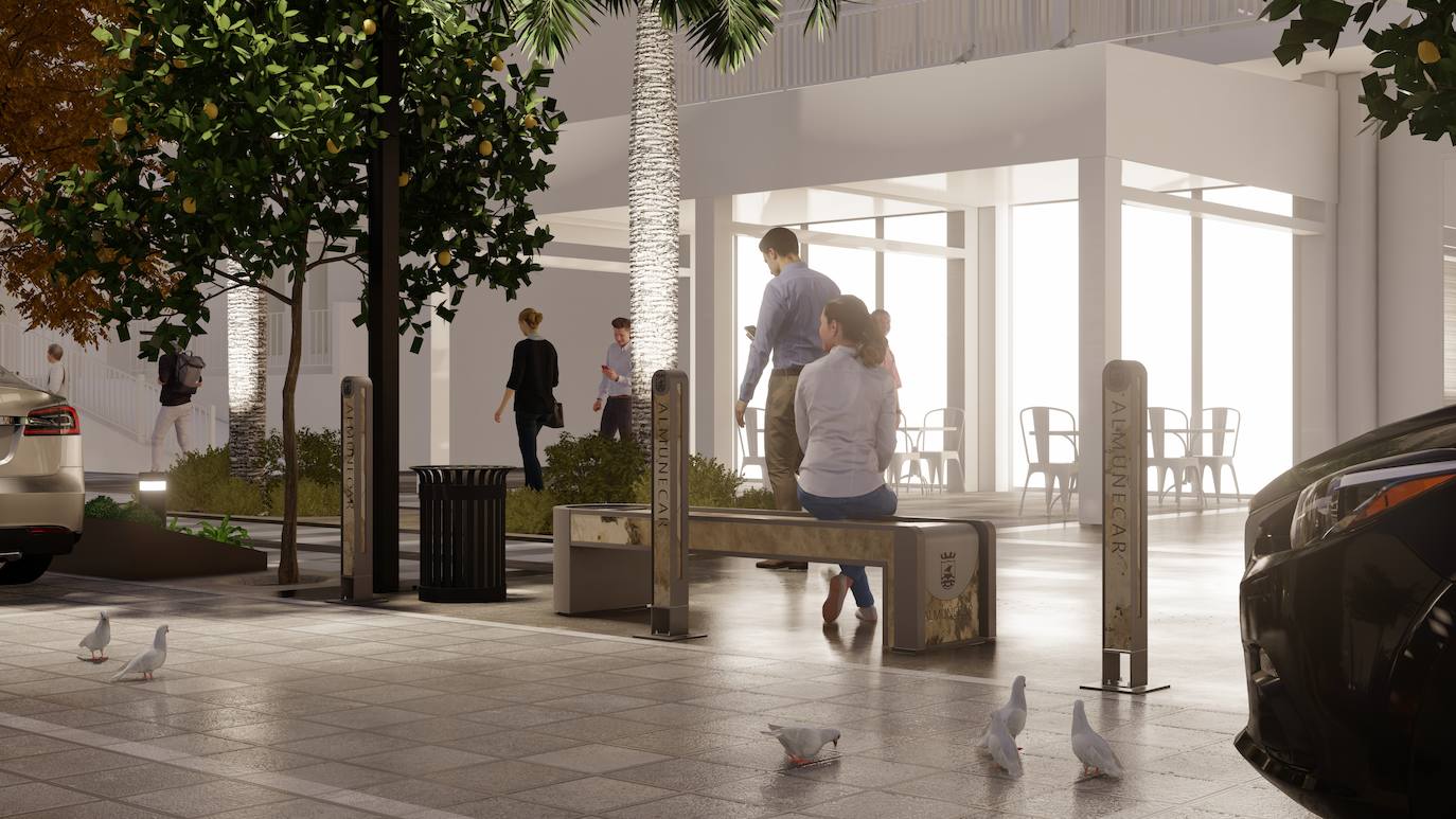 La remodelación completa de la arteria principal de Almuñécar, en imágenes