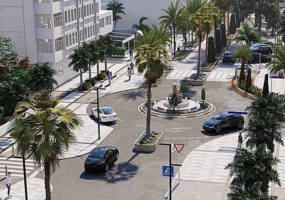 Recreación de la futura avenida sexitana.