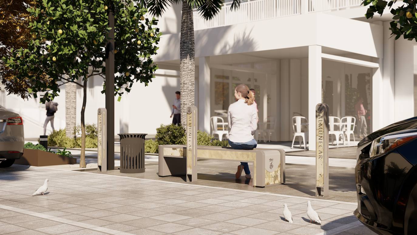 La remodelación completa de la arteria principal de Almuñécar, en imágenes