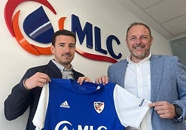 Rafael Perales y Luis Vera durante la presentación del nuevo proyecto de cantera.