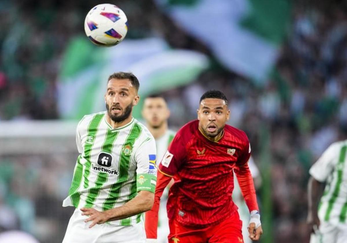 Youssef En-Nesyri, durante el derbi del Sevilla con el Betis.