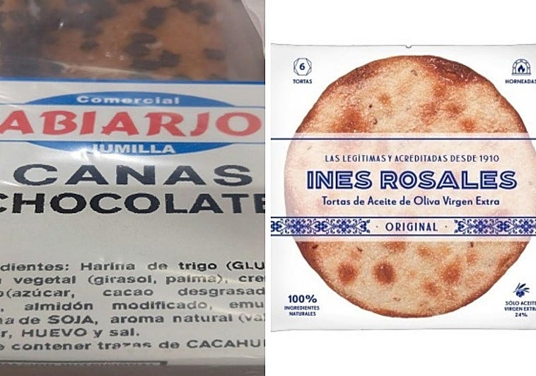 Doble alerta alimentaria de Sanidad por unas famosas cañas de chocolate y unas tortas de aceite