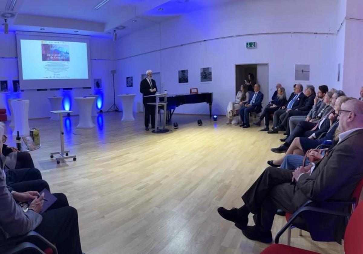 Un momento del acto de presentación del Festival, en el Instituto Cervantes de Viena.