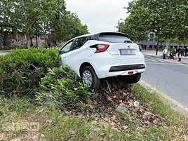 Así quedó el vehículo siniestrado.