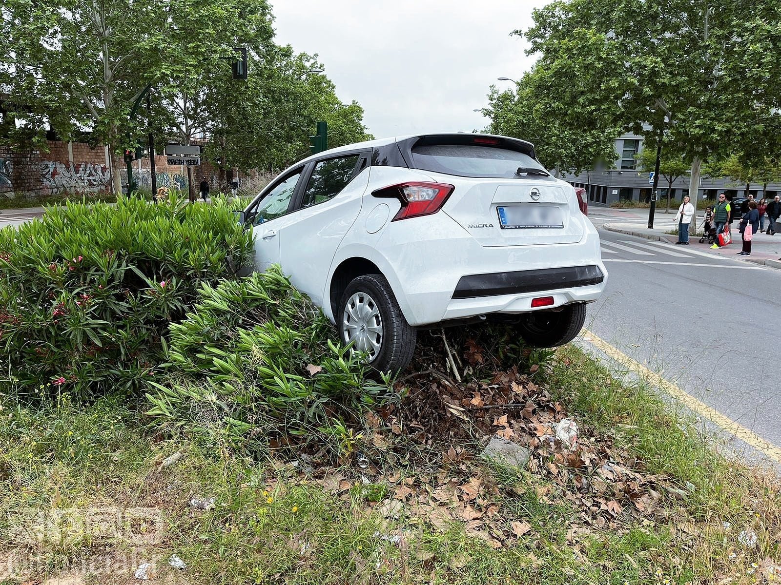 Así quedó el vehículo siniestrado.