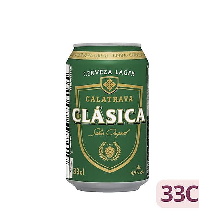 Cerveza Calatrava de Mercadona.