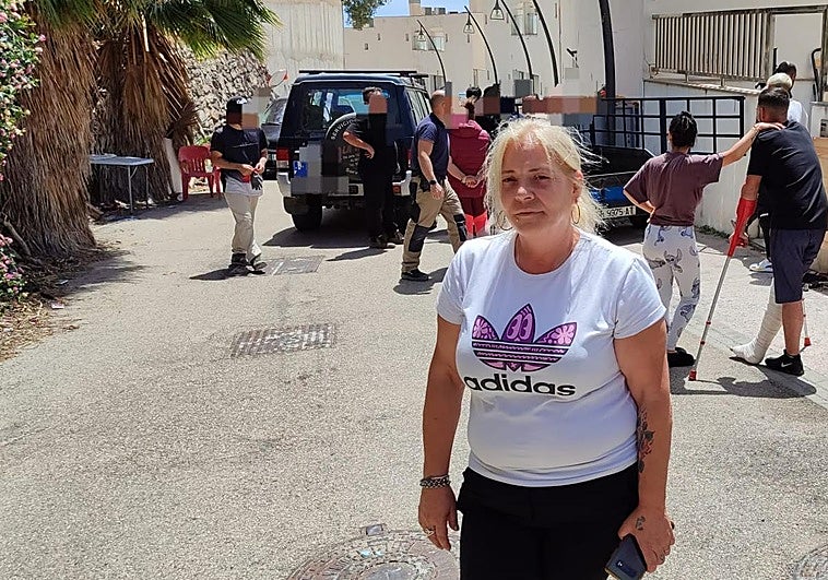 Nuria Fernández, una de las okupas en Almuñécar.