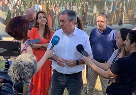 Declaraciones de Juan Espadas este sábado.