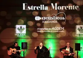 Estrella Morente, ayer en el Auditorio Carja Rural.