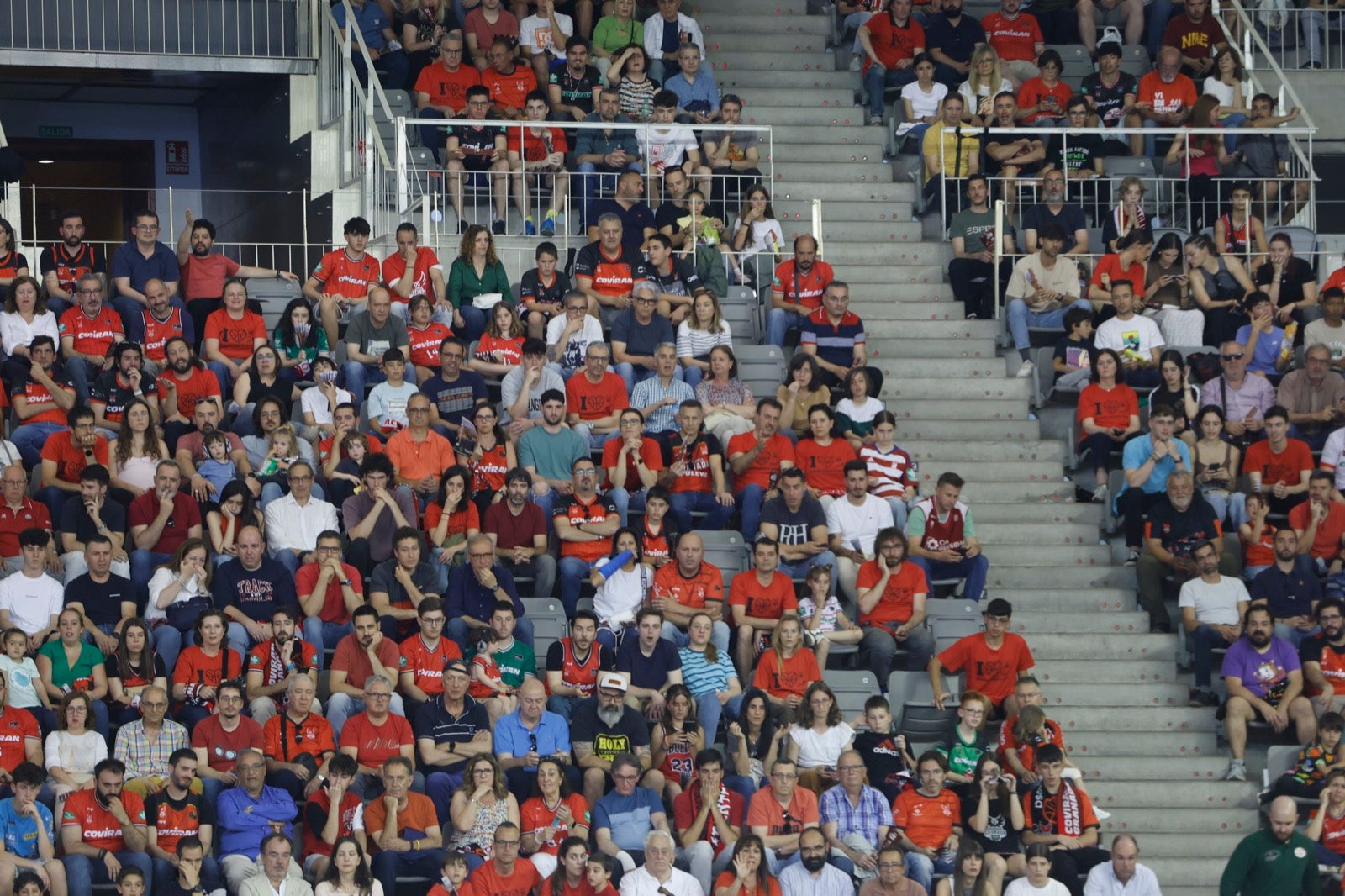 Encuéntrate en la grada durante el Covirán Granada - Gran Canaria