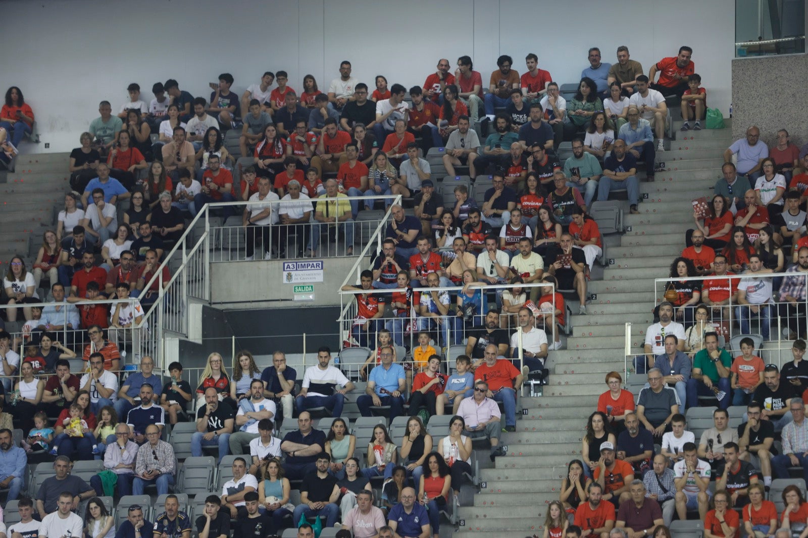 Encuéntrate en la grada durante el Covirán Granada - Gran Canaria