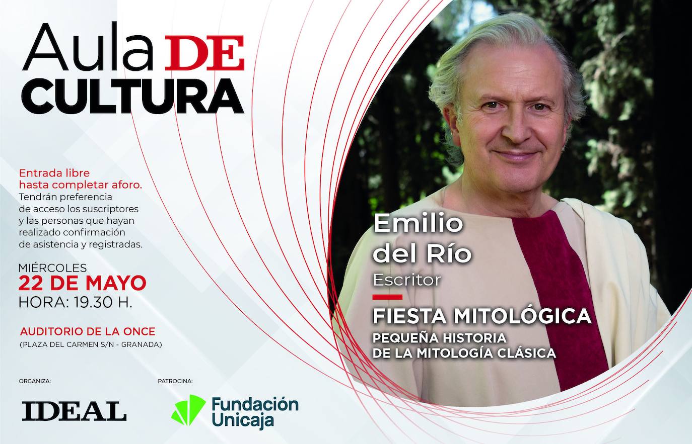Emilio del Río en el Aula de Cultura de IDEAL