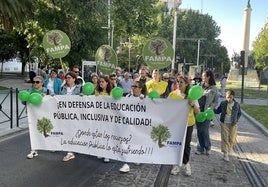 Inicio de la manifestación convocada por Fampa Los Olivos.