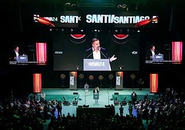 Santiago Abascal durante su intervención.