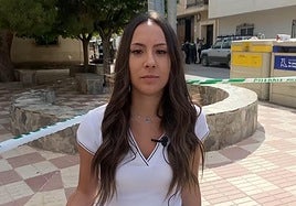 Sandra Martínez, redactora de IDEAL, en el lugar de los hechos en Huétor Tájar