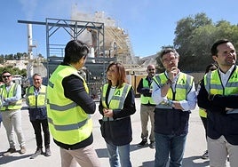 Visita de la consejera, Rocío Díaz, a Martos.
