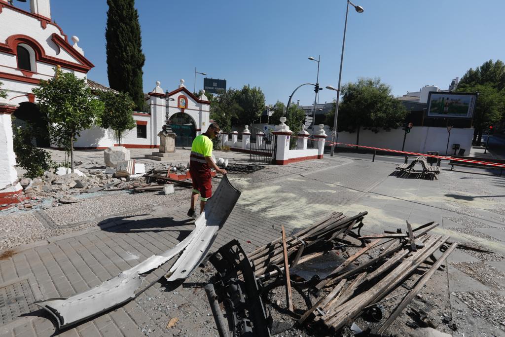 Las imágenes de la parroquia de San Isidro tras el destrozo