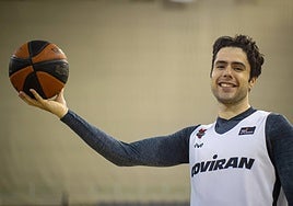 La sonrisa de Germán Martínez no la borra su experiencia con el Covirán en la ACB pero desea jugar más la próxima temporada.