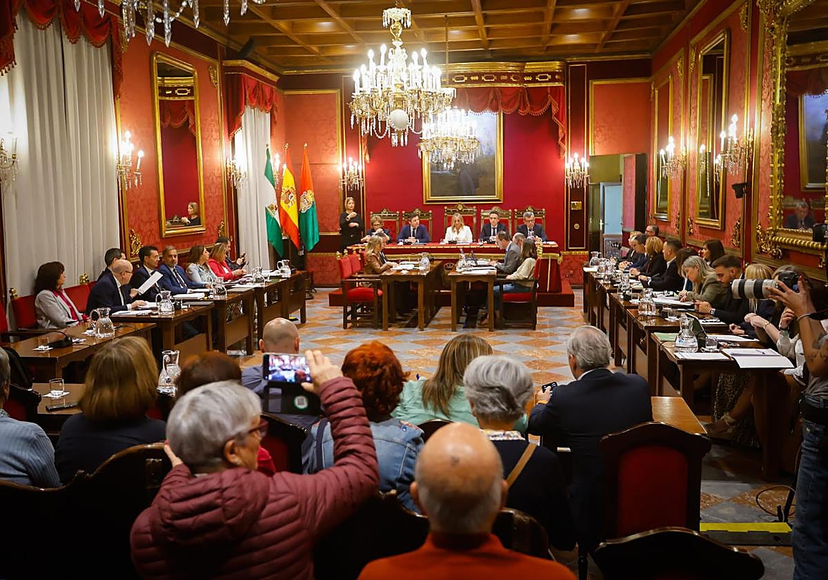 Pleno del Ayuntamiento celebrado este viernes.