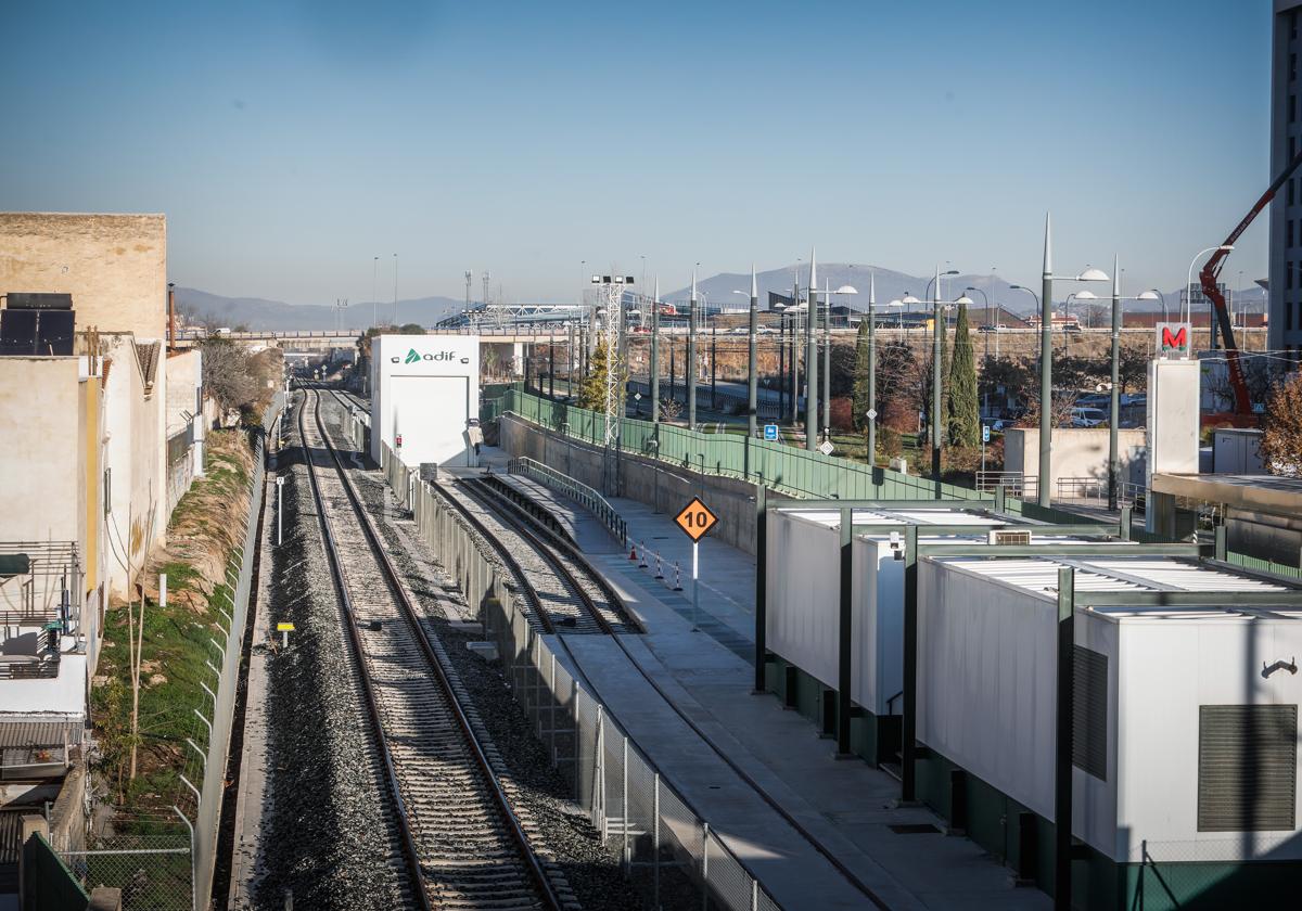 Instalaciones del cambiador de ancho, en el Cerrillo.