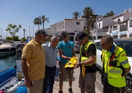 Imagen del dispositivo de búsqueda esta mañana en Marina del Este.