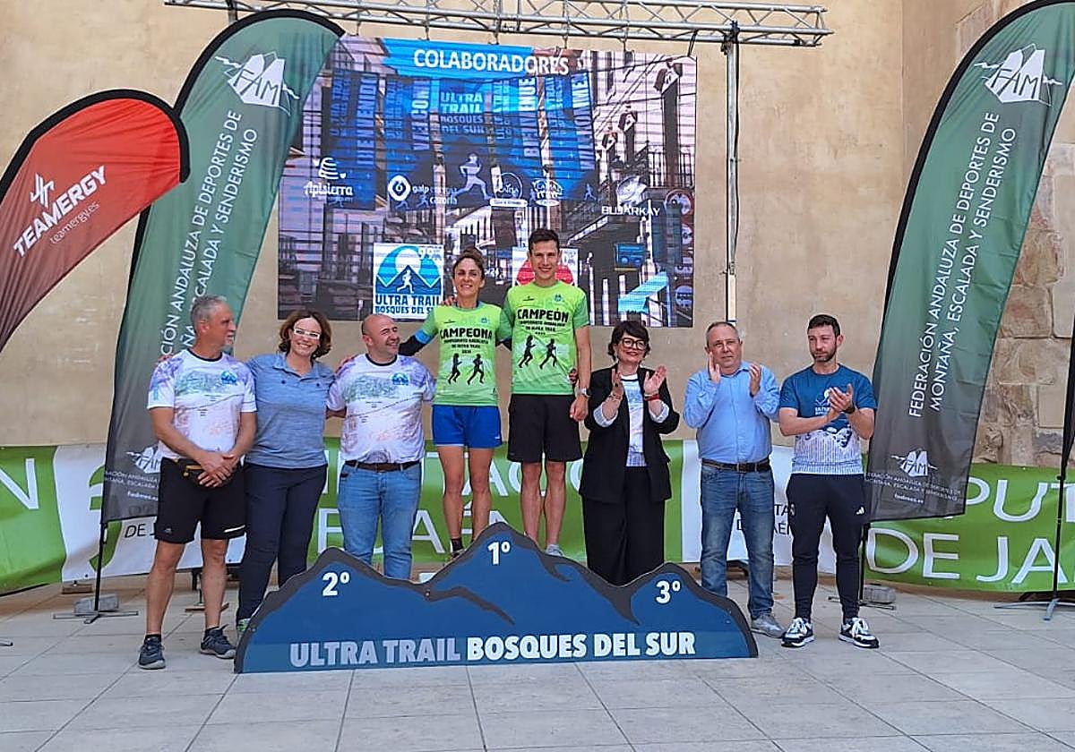 Podio de la Ultra Trail 'Bosques del sur'