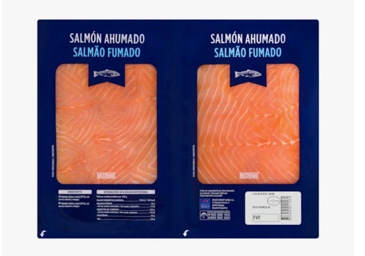 Salmón ahumado vendido por Mercadona