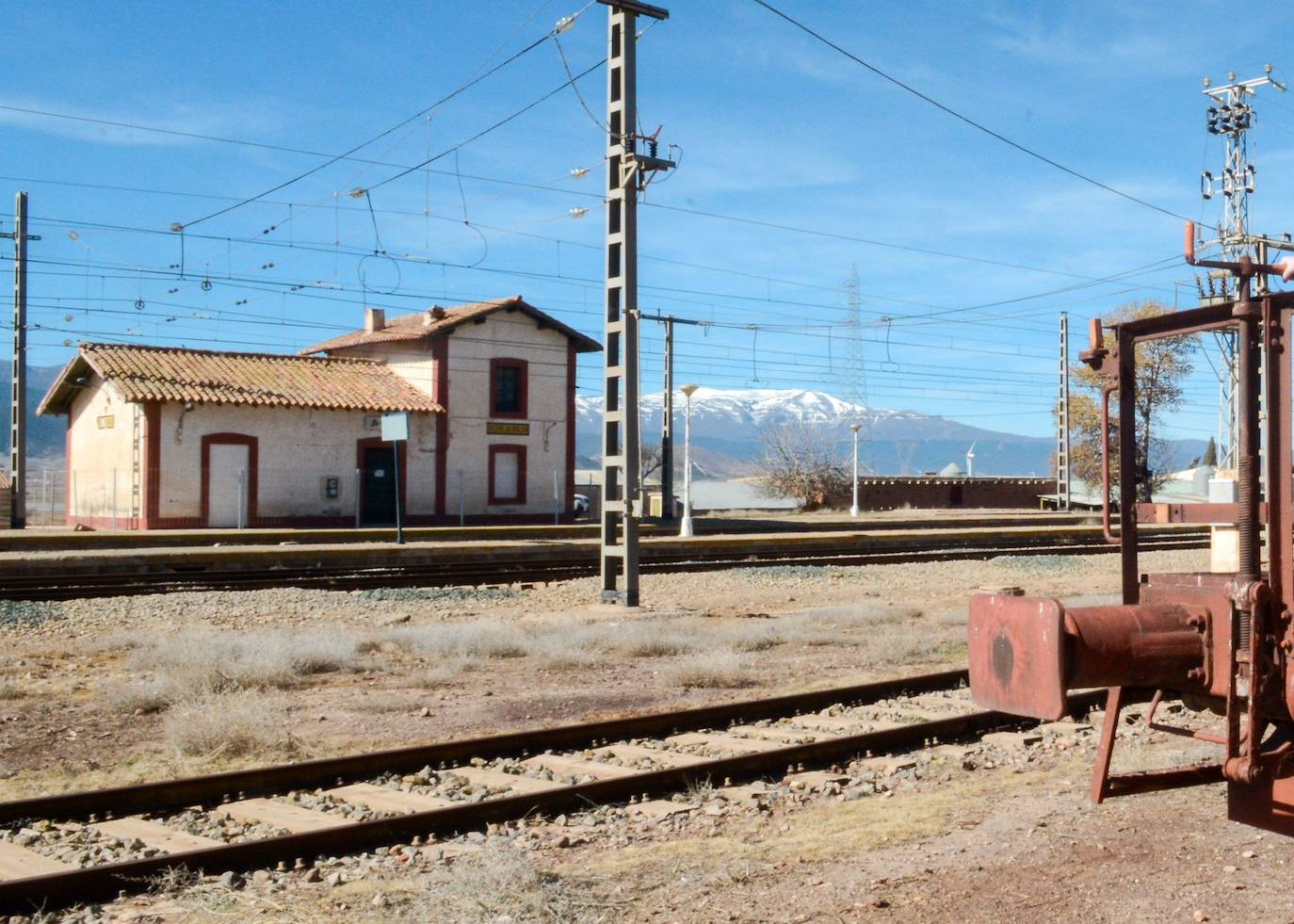 Estación Huéneja-Dólar, a donde llega el tramo de 14 kilómetros