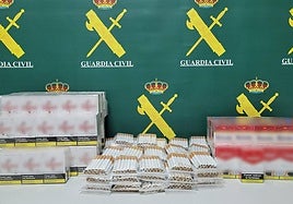 Cajetillas de tabaco intervenidas.