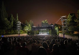 El Teatro Generalife, en una sesión de ballet de la edición de 2023.