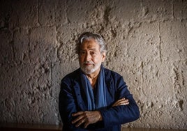 Jordi Savall, en la tarde de ayer, en el Palacio de Carlos V.