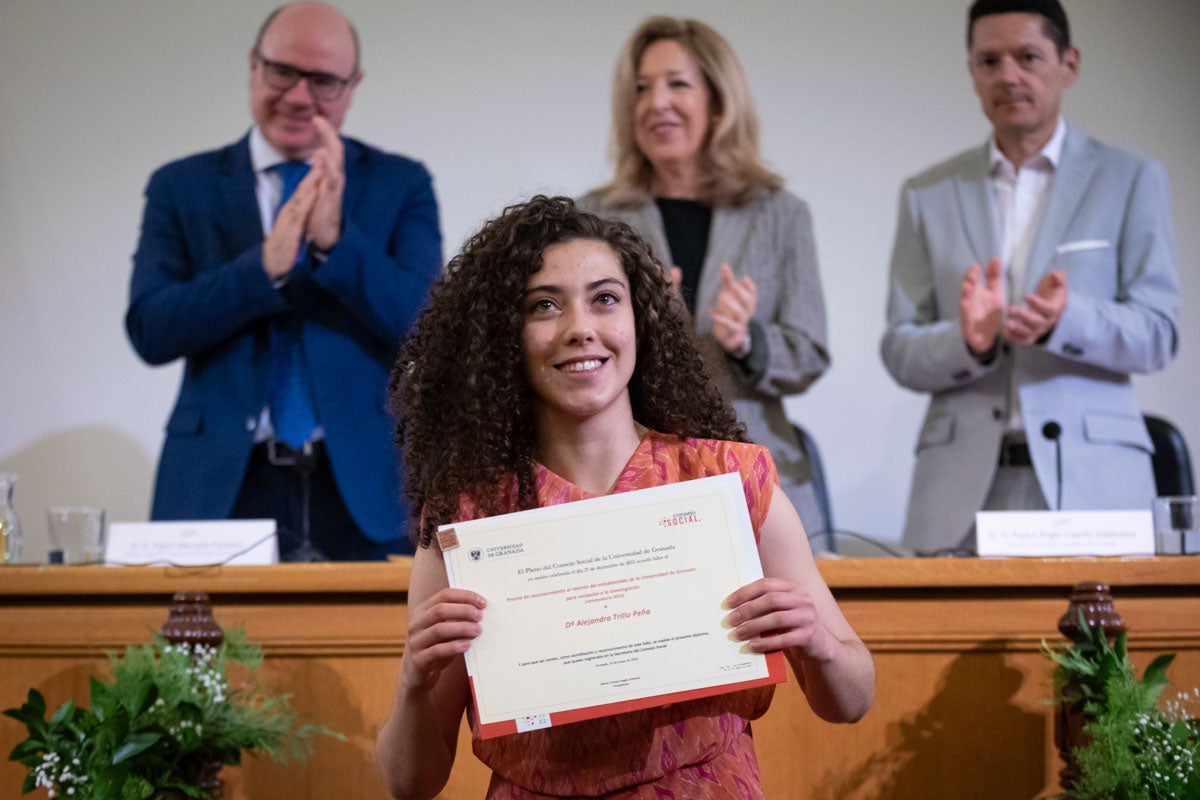 Las imágenes de los premiados por el consejo social de la UGR