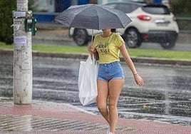 Aviso amarillo por lluvias este martes en el interior de Almería