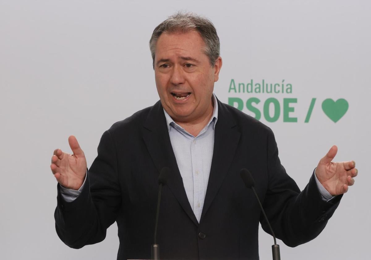 Juan Espadas preside la reunión de la Comisión Ejecutiva Regional PSOE-A en Sevilla.