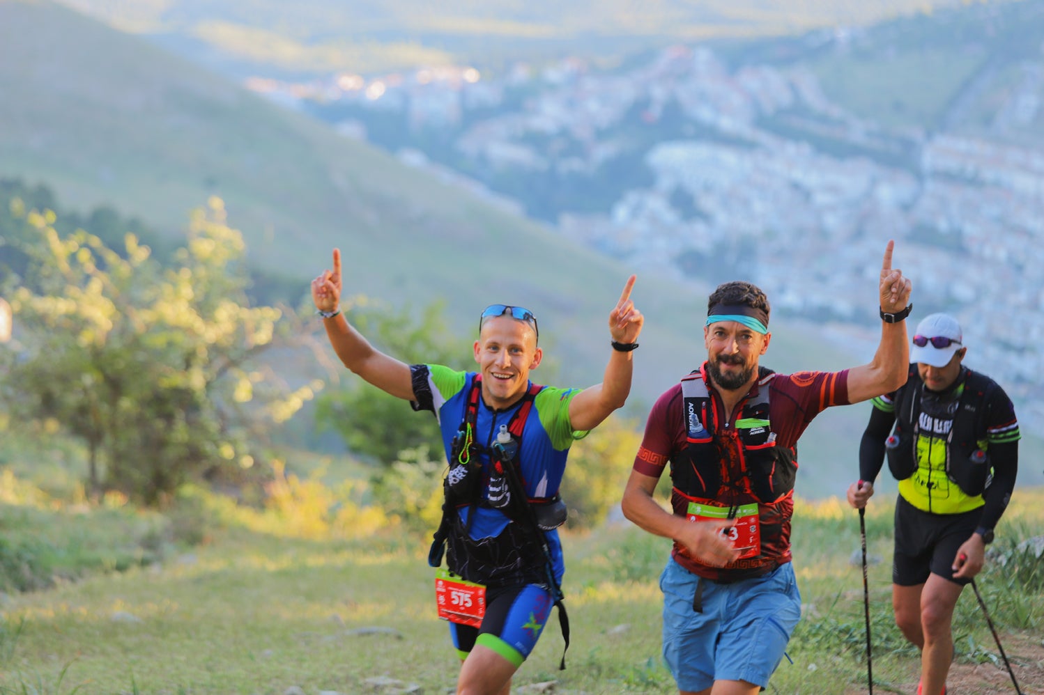 Corredores durante una de las pruebas.