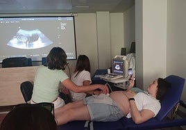 Práctica de una ecografía