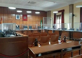 Sala de vistas de la Audiencia Provincial de Jaén.