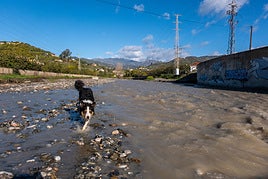 Imagen del cauce de Río Verde tras las lluvias.