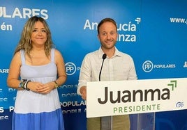 Elena González y Erik Domínguez, en una comparecencia anterior.