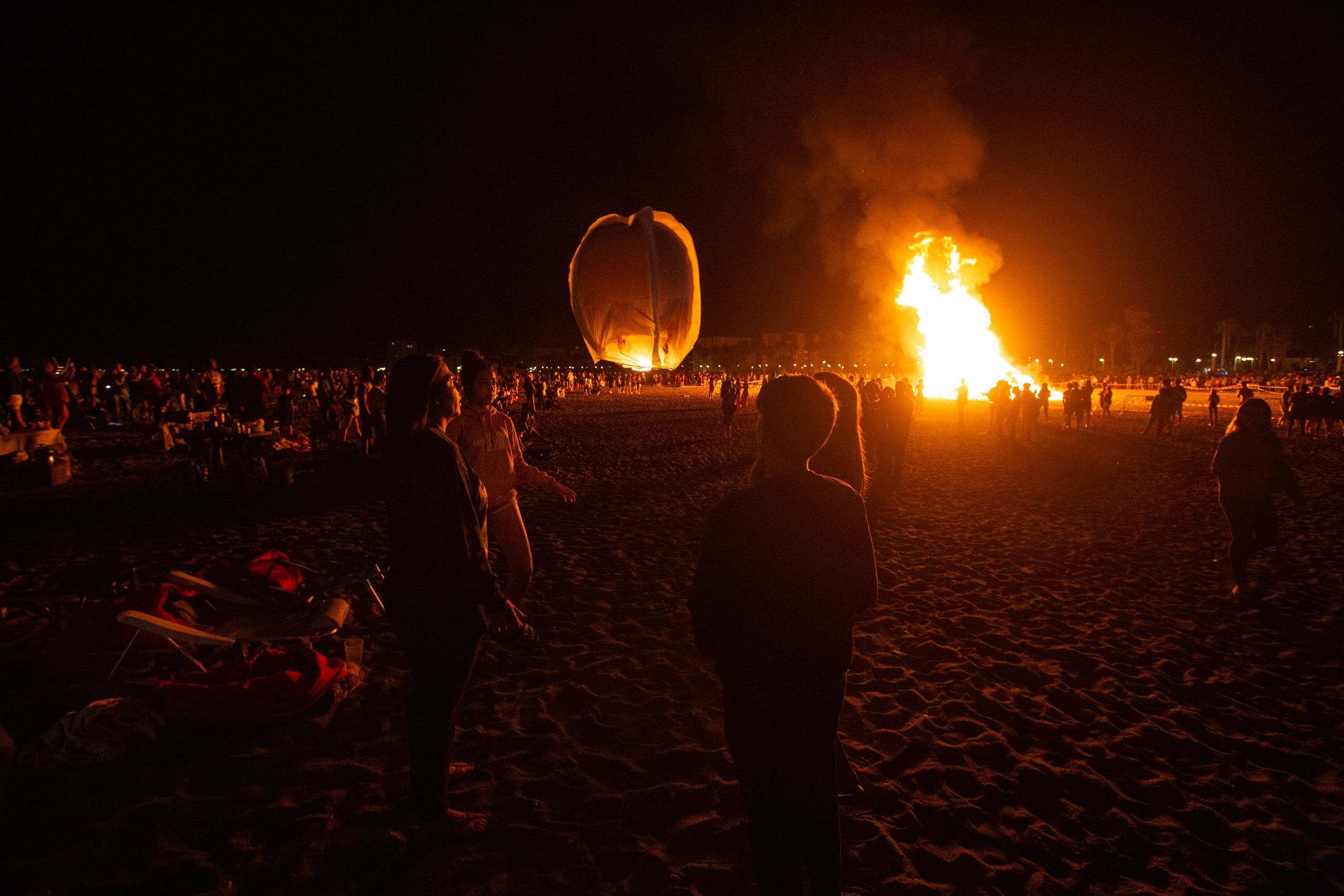 San Juan en las playas de Almuñécar.