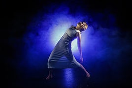 María Luisa Lara, durante su actuación, ayer en La Chumbera.