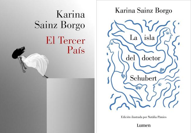 Portadas de 'El tercer país' y 'La isla del doctor Schubert'.