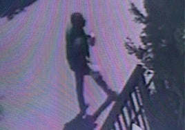 Imagen del incendiario al que buscan las autoridades.